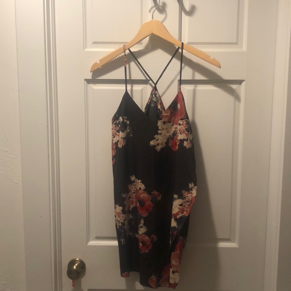 Beautiful Free People floral tunic/slip